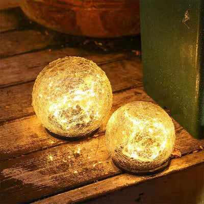 Modern Art Deco Waterproof Solar Plastic Copper Wire Glass Ball LED Landscape Lighting Outdoor Light For Garden