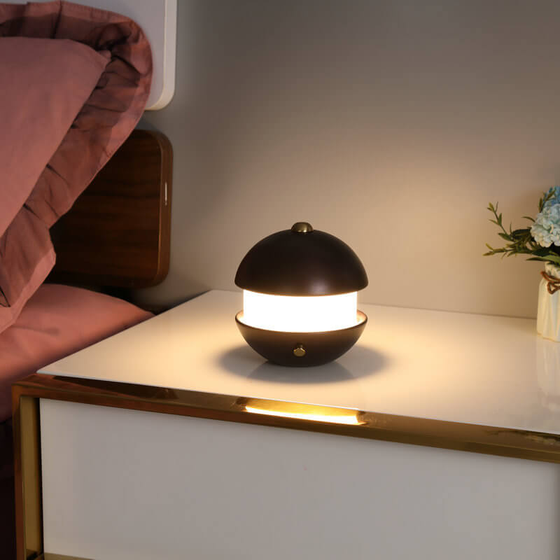 Modern Creative Simple Metal Round LED Table Lamp