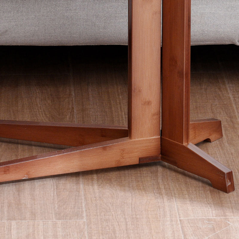 Modern Minimalist Square Wood End Table For Living Room