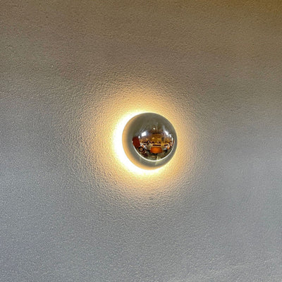 Applique murale LED en métal demi-cercle météorite simplicité moderne pour chambre à coucher 