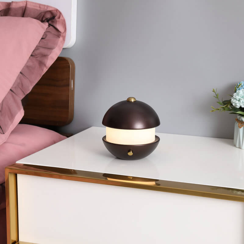 Modern Creative Simple Metal Round LED Table Lamp