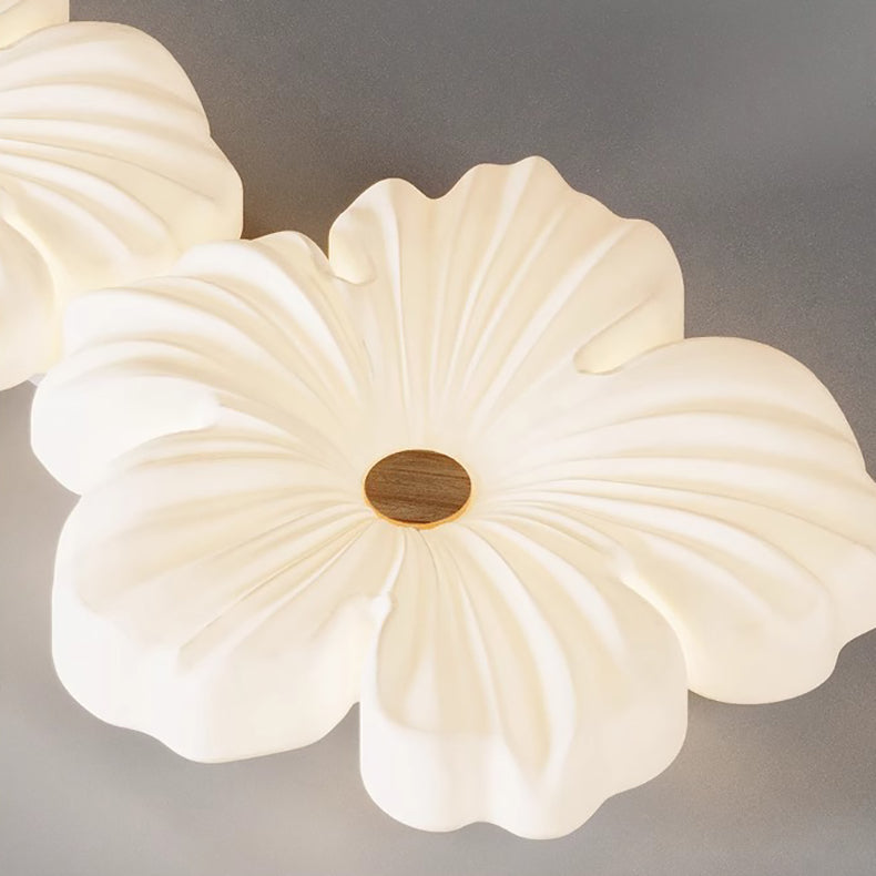 Modern Art Deco Iron Acrylic Flower LED Flush Mount Ceiling Light For Living Room