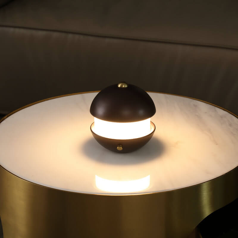 Modern Creative Simple Metal Round LED Table Lamp