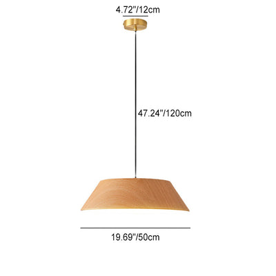 Contemporary Creative Round Trapezoidal Iron Acrylic LED Pendant Light For Living Room