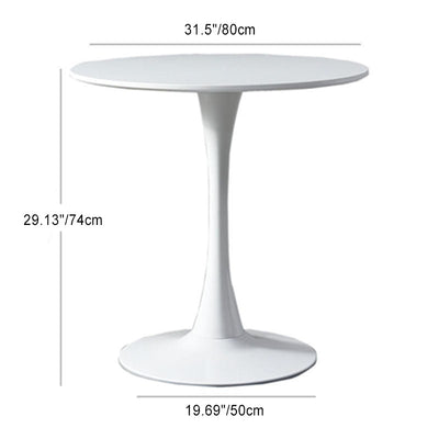 Modern Minimalist Round Carbon Steel Artificial Plate Coffee Table For Living Room