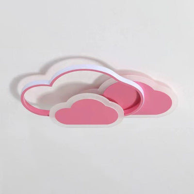 Contemporary Simplicity Cloud Acrylic Shade Hardware LED Flush Mount Ceiling Light For Bedroom