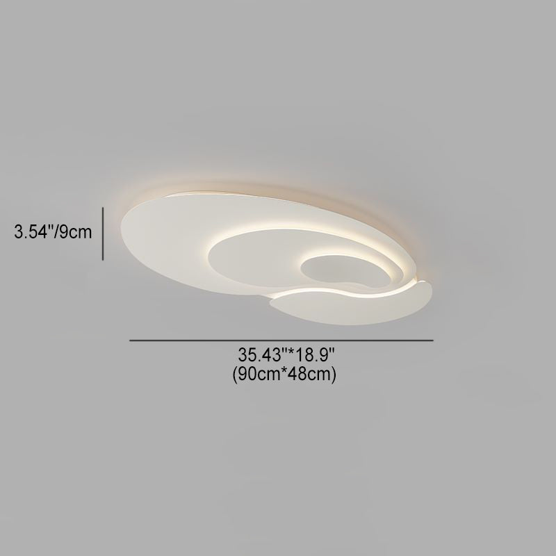 Modern Minimalist Round Iron LED Flush Mount Ceiling Light For Living Room