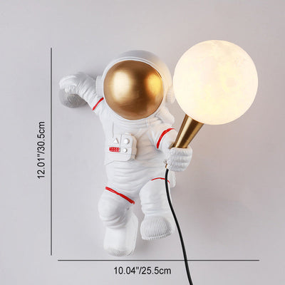 Contemporary Creative Resin ABS Astronaut 1-Light Table Lamp For Bedroom