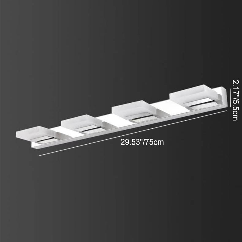 Moderne Kupferglas-Kugel-3/4-Licht-Spiegel-Frontleuchte 