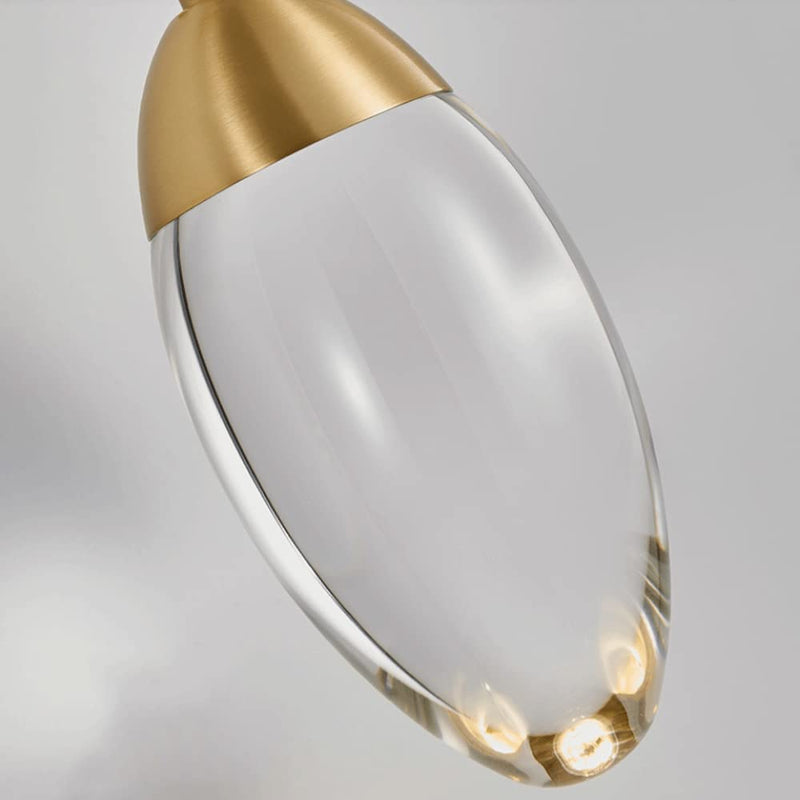 Minimalist Light Luxury Crystal Oval Waterdrop Design LED Wall Sconce Lamp