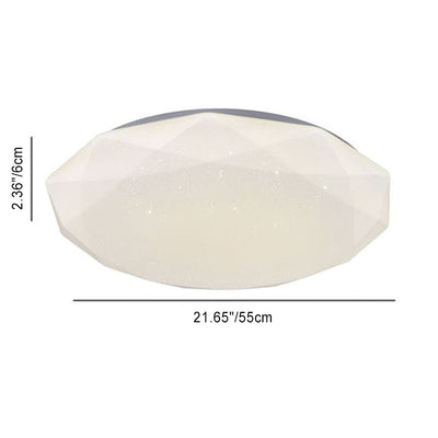 Modern Simplicity Full Sky Star Diamond Shape LED Flush Mount Ceiling Light For Living Room