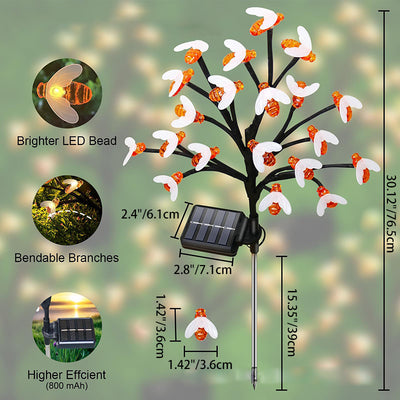 Dekoratives Solar-LED-Gartenboden-Einsatz-Landschaftslicht für den Außenbereich aus Acryl 