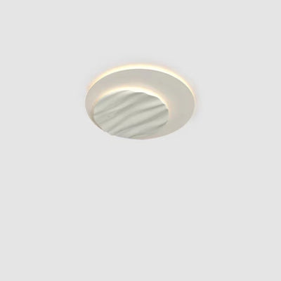 Contemporary Nordic Geometric Iron Aluminum LED Flush Mount Ceiling Light For Bedroom