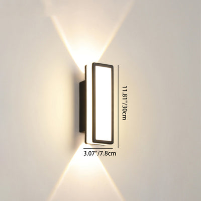 Contemporary Simplicity Aluminum Acrylic LED Waterproof Wall Sconce Lamp For Outdoor Patios