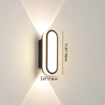 Contemporary Simplicity Aluminum Acrylic LED Waterproof Wall Sconce Lamp For Outdoor Patios