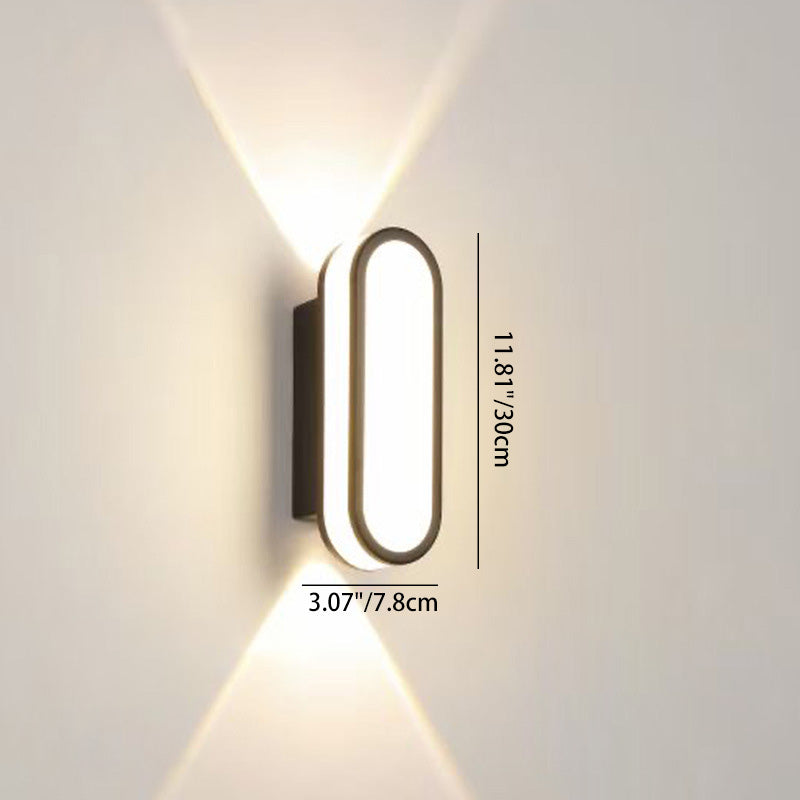 Contemporary Simplicity Aluminum Acrylic LED Waterproof Wall Sconce Lamp For Outdoor Patios