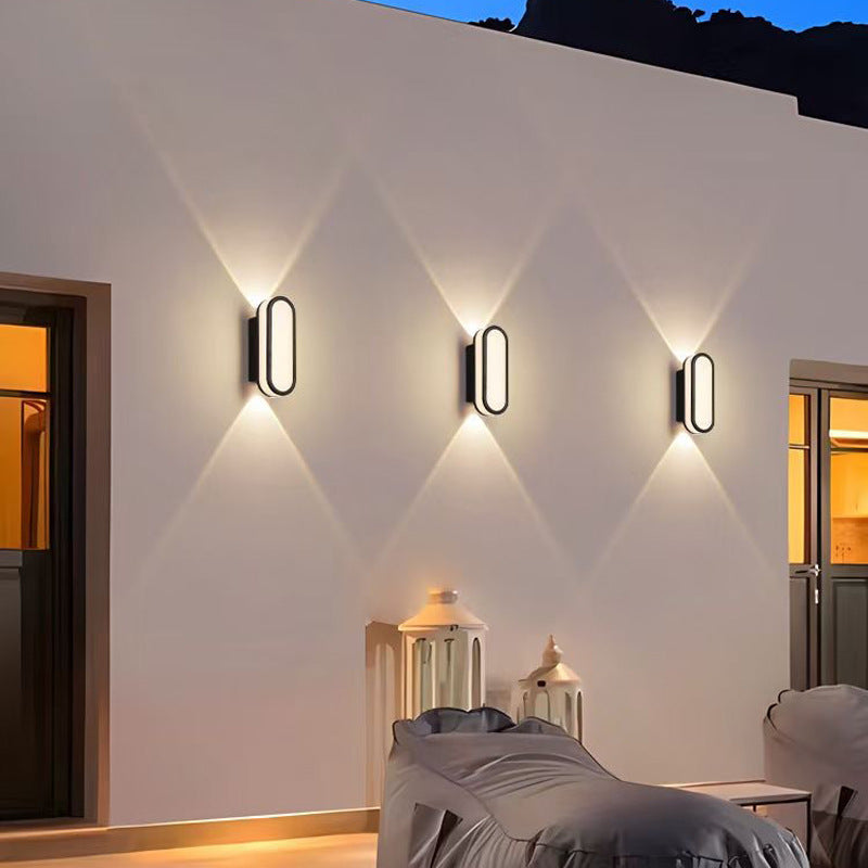 Contemporary Simplicity Aluminum Acrylic LED Waterproof Wall Sconce Lamp For Outdoor Patios