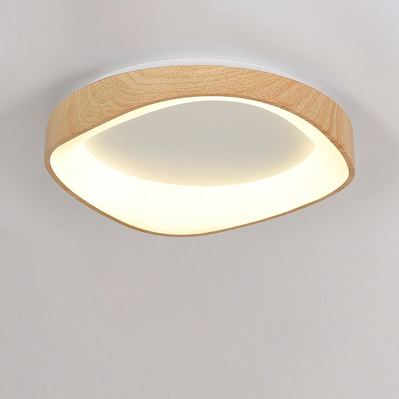 Modern Simplicity Irregular Round Iron Acrylic LED Flush Mount Ceiling Light For Bedroom