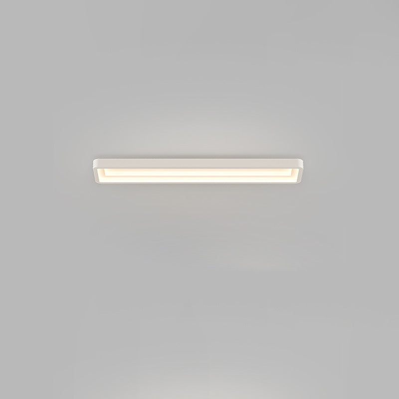 Contemporary Simplicity Rectangle Acrylic Iron LED Flush Mount Ceiling Light For Hallway