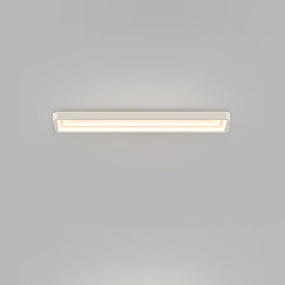 Contemporary Simplicity Rectangle Acrylic Iron LED Flush Mount Ceiling Light For Hallway