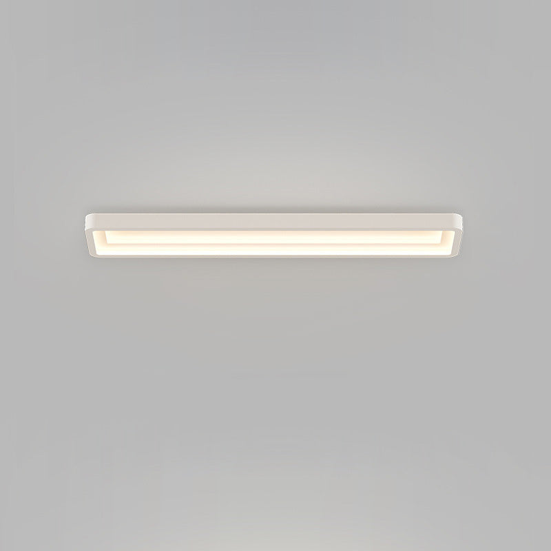 Contemporary Simplicity Rectangle Acrylic Iron LED Flush Mount Ceiling Light For Hallway