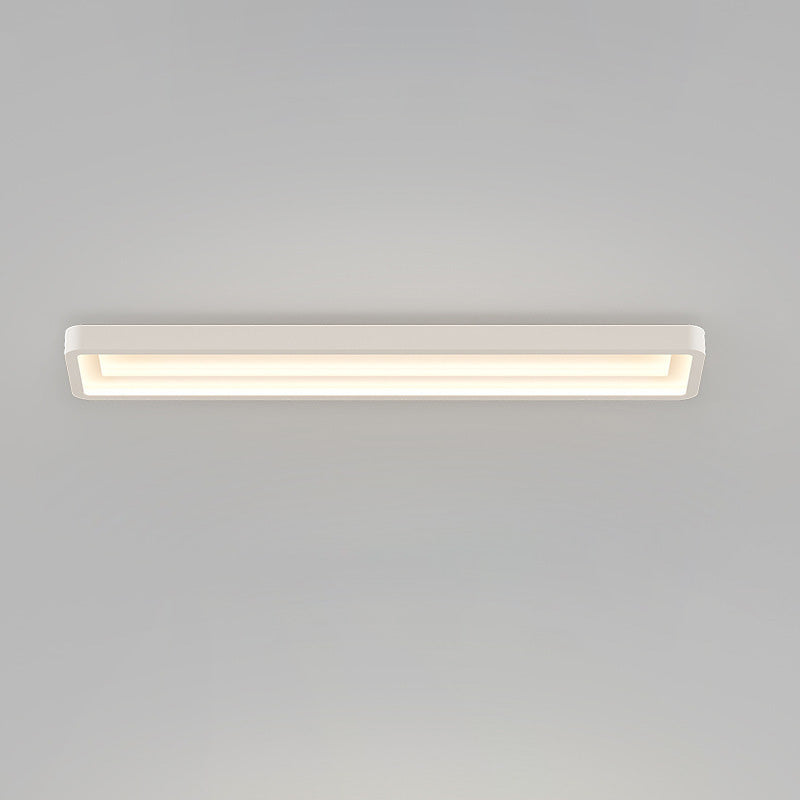 Contemporary Simplicity Rectangle Acrylic Iron LED Flush Mount Ceiling Light For Hallway