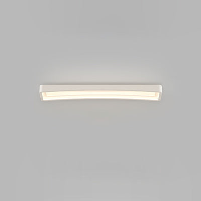 Modern Art Deco Rectangle Acrylic Iron LED Flush Mount Ceiling Light For Hallway