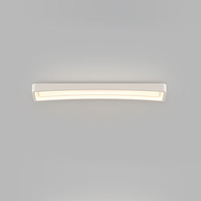 Modern Art Deco Rectangle Acrylic Iron LED Flush Mount Ceiling Light For Hallway