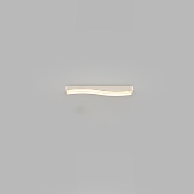 Contemporary Creative Cream Rectangle Acrylic Iron LED Flush Mount Ceiling Light For Hallway