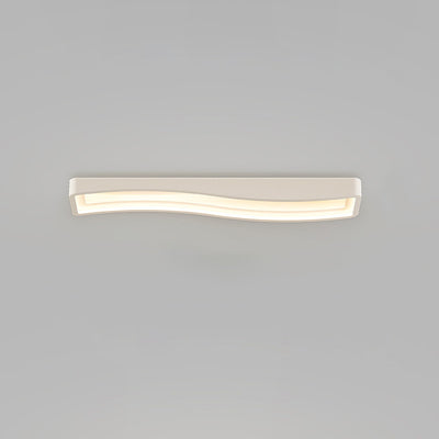 Contemporary Creative Cream Rectangle Acrylic Iron LED Flush Mount Ceiling Light For Hallway