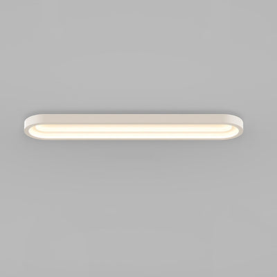 Modern Minimalist Rectangle Acrylic Iron LED Flush Mount Ceiling Light For Hallway