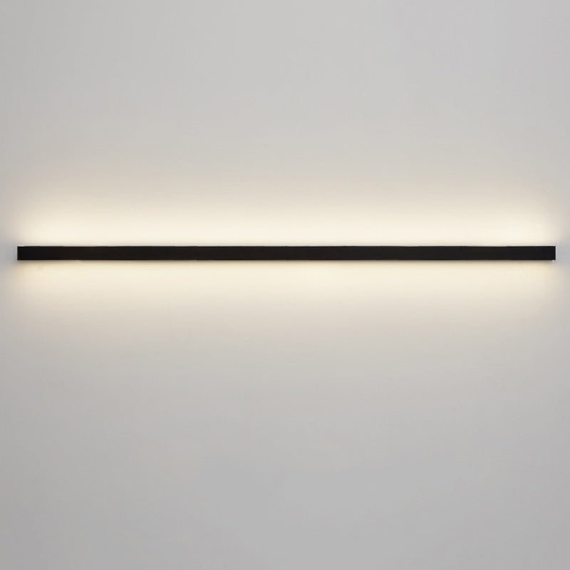 Modern Minimalist Aluminum Iron Long Strip LED Wall Sconce Lamp For Living Room