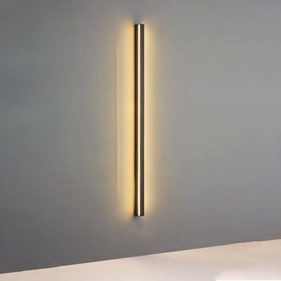 Modern Minimalist Aluminum Iron Long Strip LED Wall Sconce Lamp For Living Room