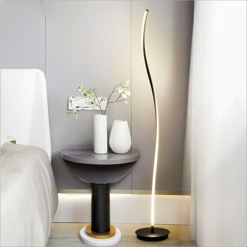 Lampe de table LED en verre avec matériel minimaliste moderne 