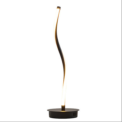 Modern Simplicity Aluminum Iron Long Curve LED Standing Floor Lamp For Bedroom