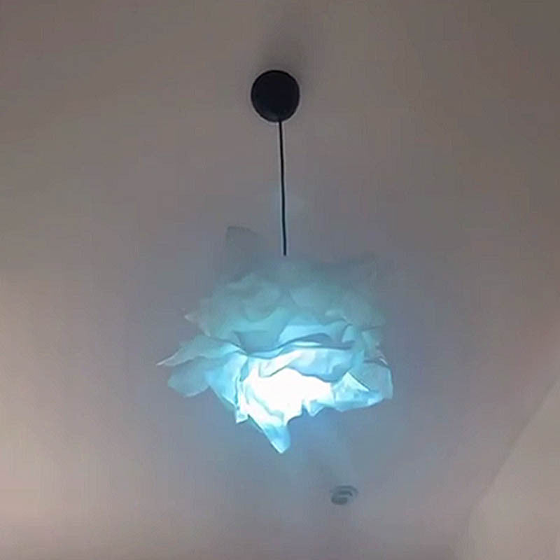 Contemporary Creative DIY Paper Glass LED Chandeliers For Living Room