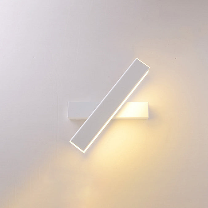 Moderne Simplicity Square Wood Grain LED-Wandleuchte