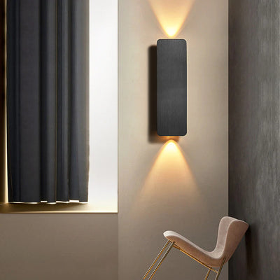 Modern Minimalist Aluminum Small Square LED Wall Sconce Lamp For Hallways