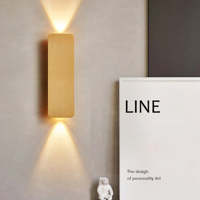 Modern Minimalist Aluminum Small Square LED Wall Sconce Lamp For Hallways