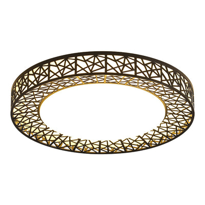 Contemporary Creative Bird's Nest Acrylic Iron LED Flush Mount Ceiling Light For Bedroom