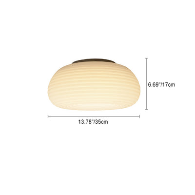 Contemporary Creative Iron Acrylic Round Ball LED Flush Mount Ceiling Light For Bedroom