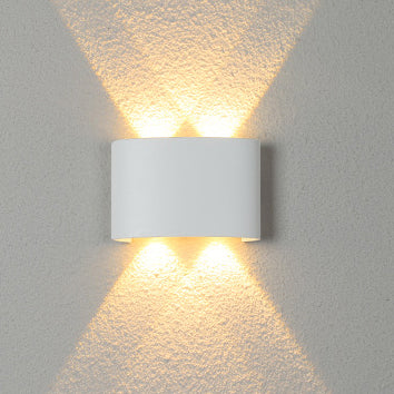 Modern Minimalist Aluminum Acrylic Waterproof LED Wall Sconce Lamp For Outdoor Patios