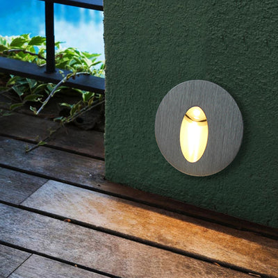 Modern Art Deco Round Square Aluminum Waterproof LED Wall Sconce Lamp For Hallways