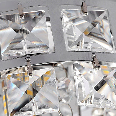 Contemporary Luxury Hardware Crystal 1 - Light Flush Mount Ceiling Light For Hallways