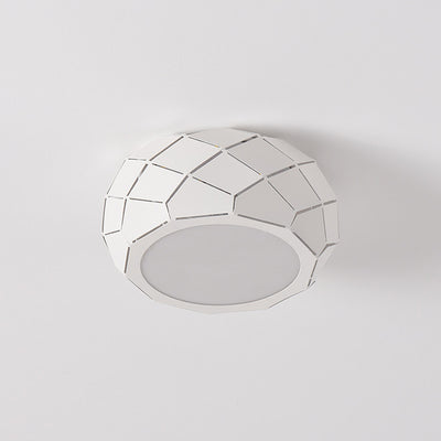 Modern Simplicity Iron	Acrylic Bowl Shape LED Flush Mount Ceiling Light For Hallways