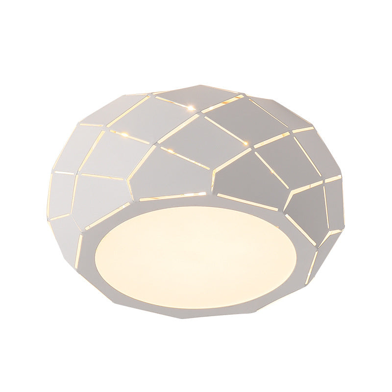 Modern Simplicity Iron	Acrylic Bowl Shape LED Flush Mount Ceiling Light For Hallways