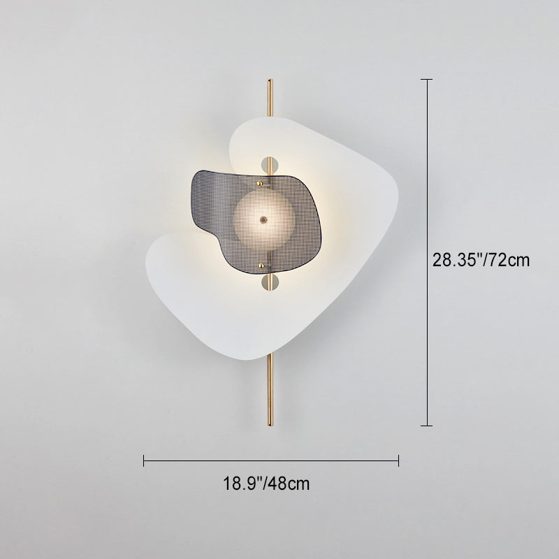 Moderne kreative LED-Wandleuchte aus Acryl in Ahornblattform 