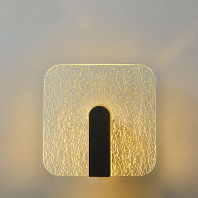 Modern Minimalist Rectangle Square Hardware Acrylic LED Wall Sconce Lamp For Bedside