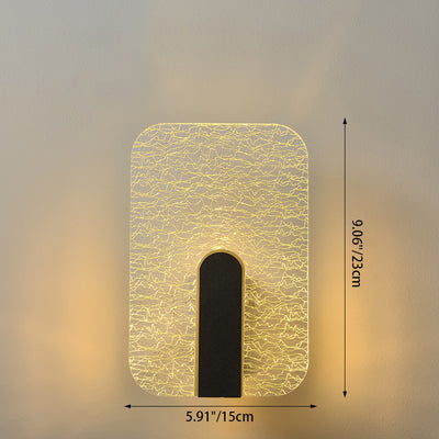 Modern Minimalist Rectangle Square Hardware Acrylic LED Wall Sconce Lamp For Bedside