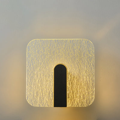 Modern Minimalist Rectangle Square Hardware Acrylic LED Wall Sconce Lamp For Bedside